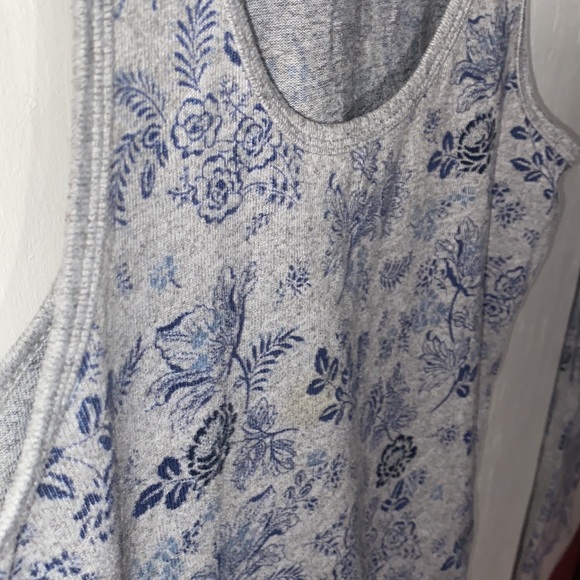 Lucky Brand Gray & Blue Floral Pjammas - Picture 4 of 6